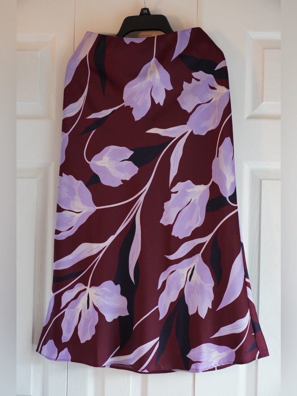 Ann Taylor Petite Floral Midi Slip Skirt XXSP